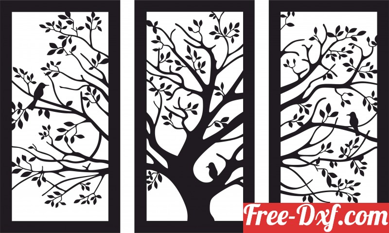 Aperçu Modèle Triptyque Arbre